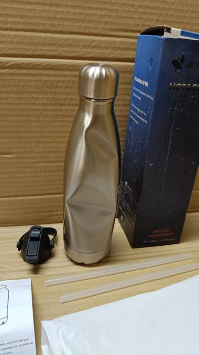 AORIN Butelka na wodę ze stali nierdzewnej 500ml uszkodzona