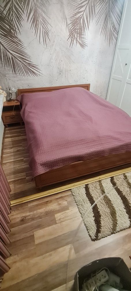 Meble do sypialni BRW New York: łóżko, szafka nocna