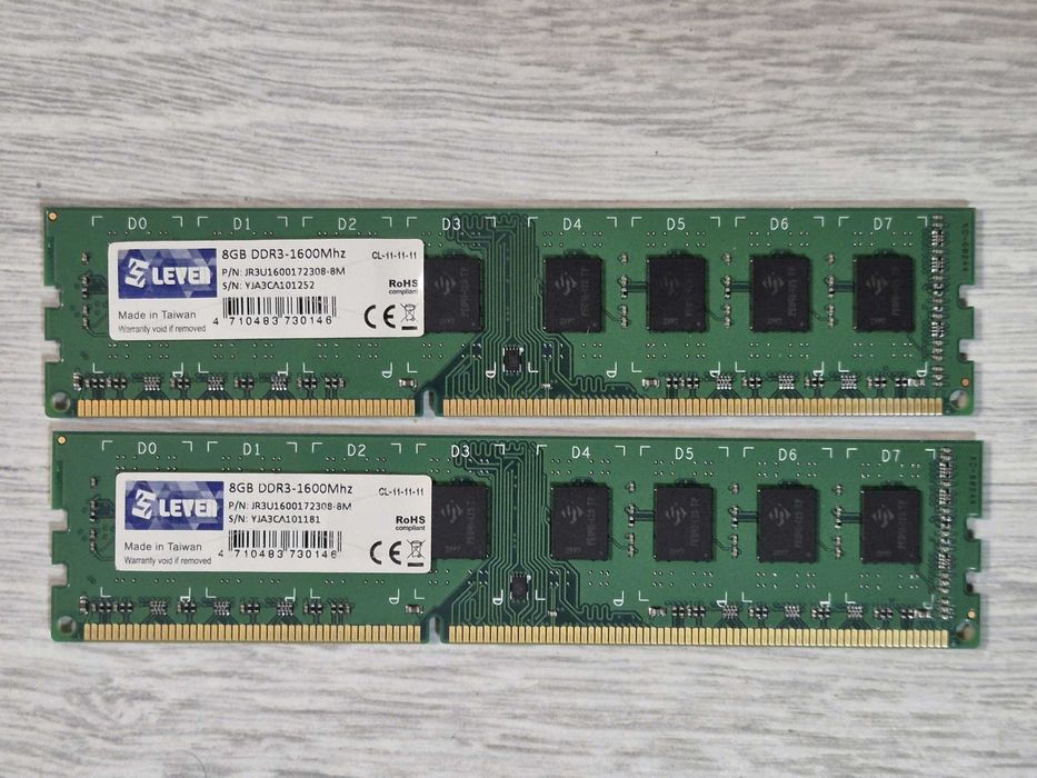 пам'ять DDR3 16GB Kit (2x8) 1600MHz LEVEN (Intel\AMD). Trade-in