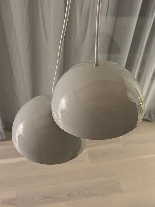 Para lamp Flowepot Verner Panton Louis Poulsen oryginał emaljowane