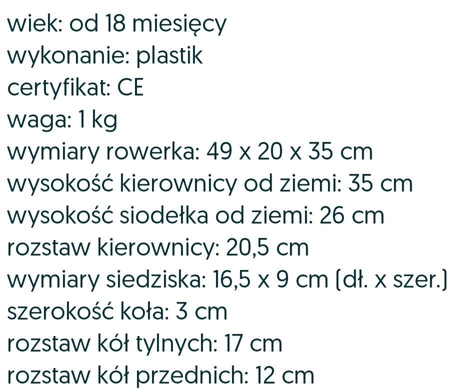 ROWEREK biegowy, jeździk Lena 18+ lekki, niebieski jak nowy