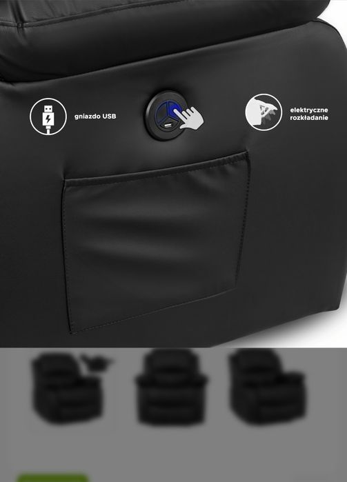 масажне крісло реклайнер BONO педікюрне крісло педикюрное кресло