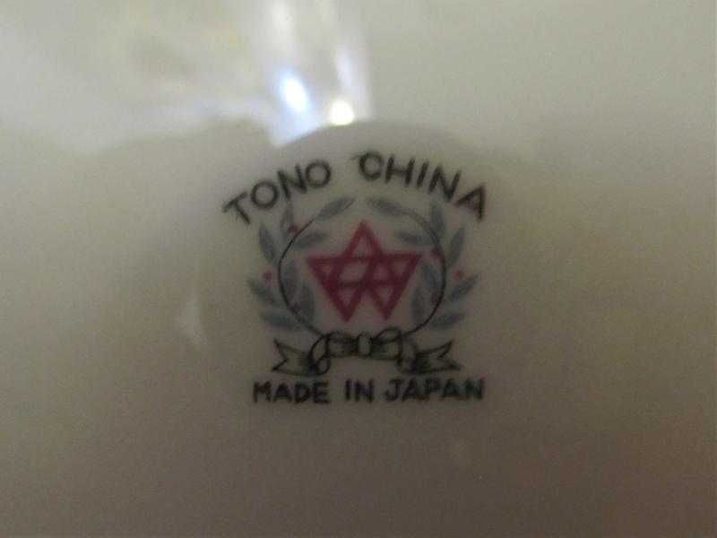 Винтажный набор фарфоровых тарелок 5 шт Tono China made in Japan