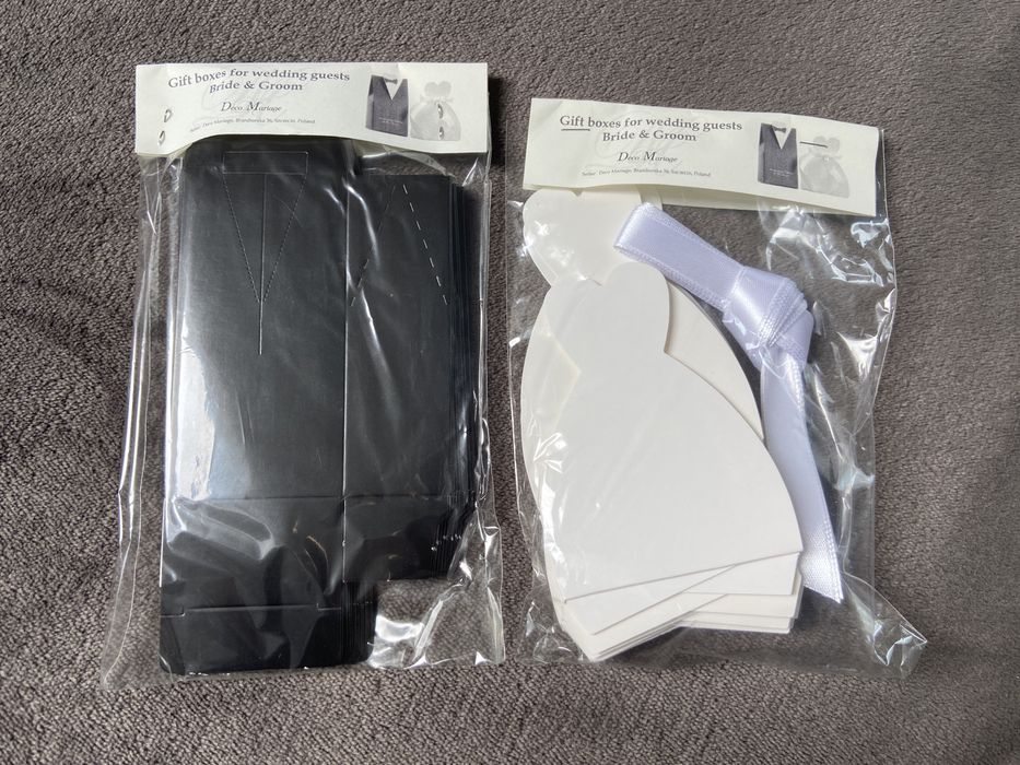 Pudełka na podziękowania dla gości