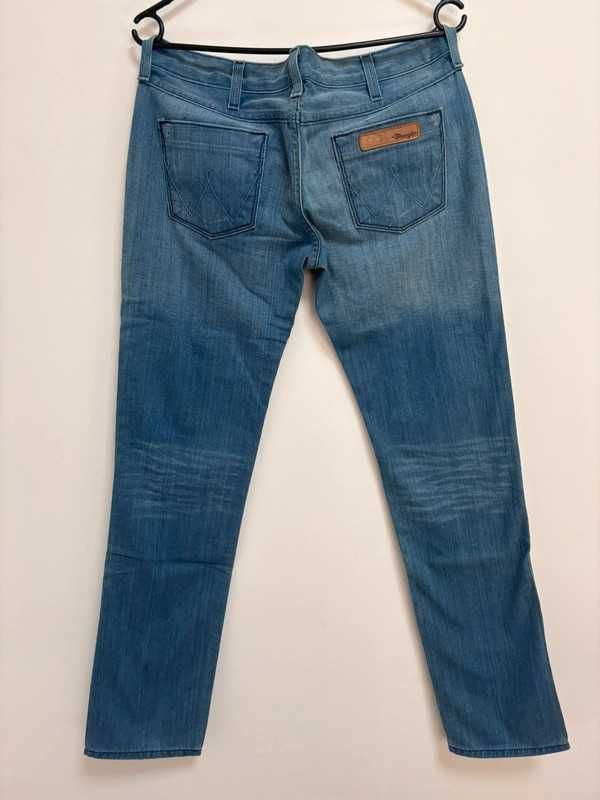 Wrangler Mae W28 L32 Damskie Jeansy Slim Fit Light Blue nowe