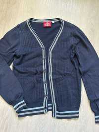 Кофта светр для школи на гудзиках для хлопця р.152