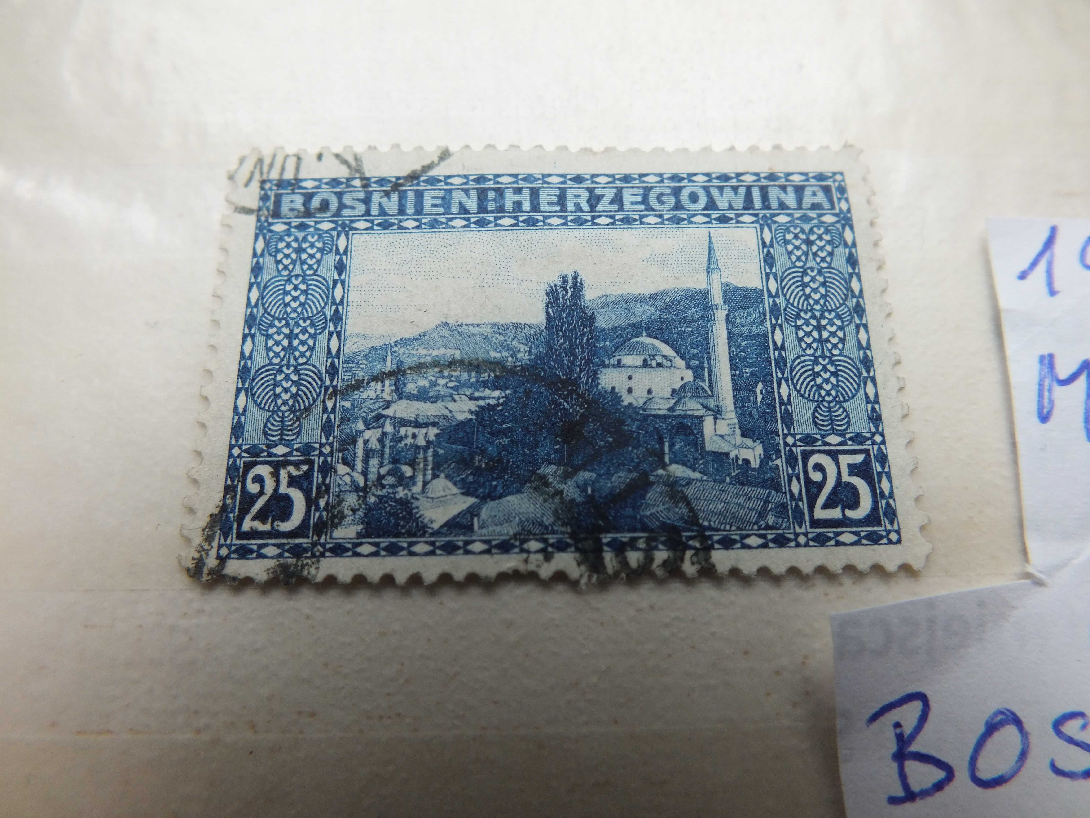znaczki Mi36 typ A Bośnia i Hercegowina AUSTRIA 1906r. Węgry kasowany