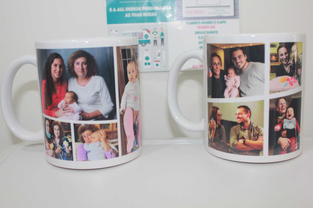 Canecas com fotografias