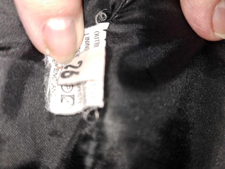 Kurtka angielska pikowana sportowy styl kaptur z liskiem 52/54