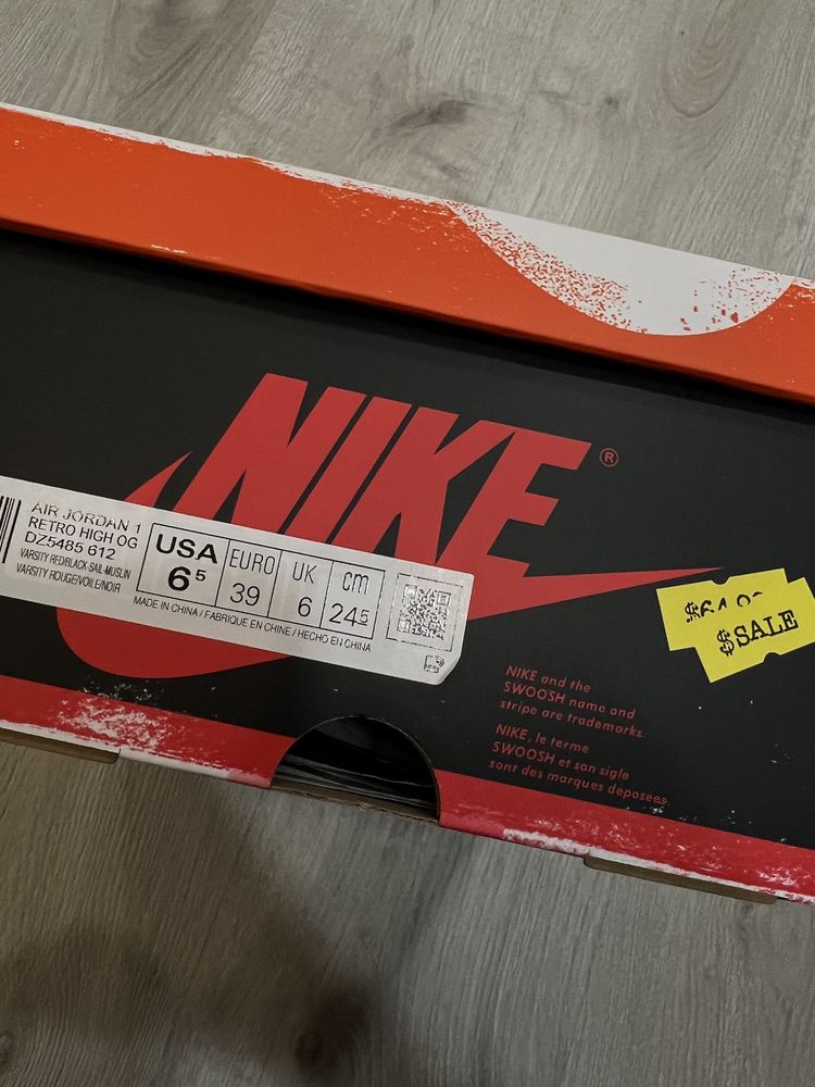 Jordan 1 Retro High OG Chicago Lost and Found 39