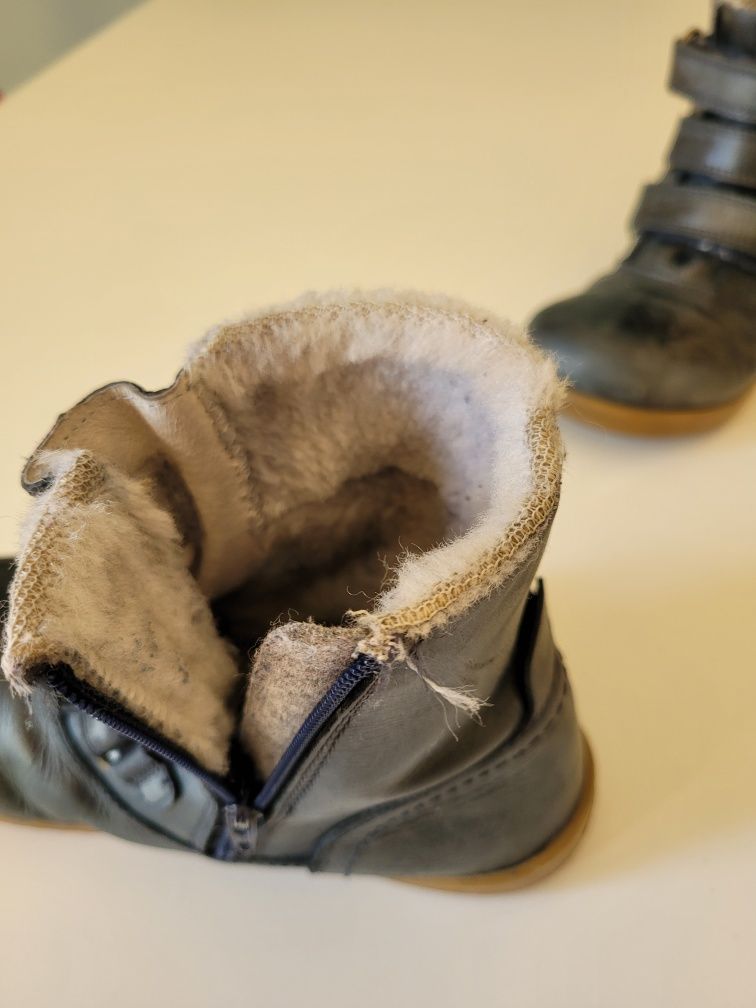 Bobux buty zimowe na zimę skórzane dla dziecka ocieplane