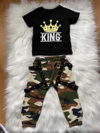 Komplet spodnie Moro + t-shirt king