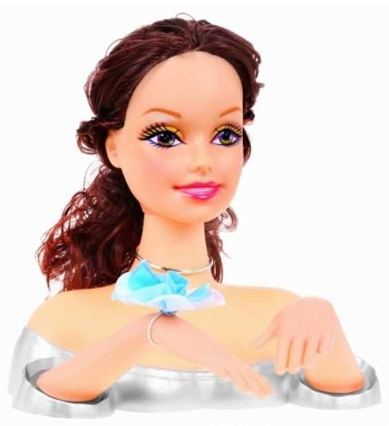 Lalka do czesania głowa do stylizacji włosów 8830 Dark