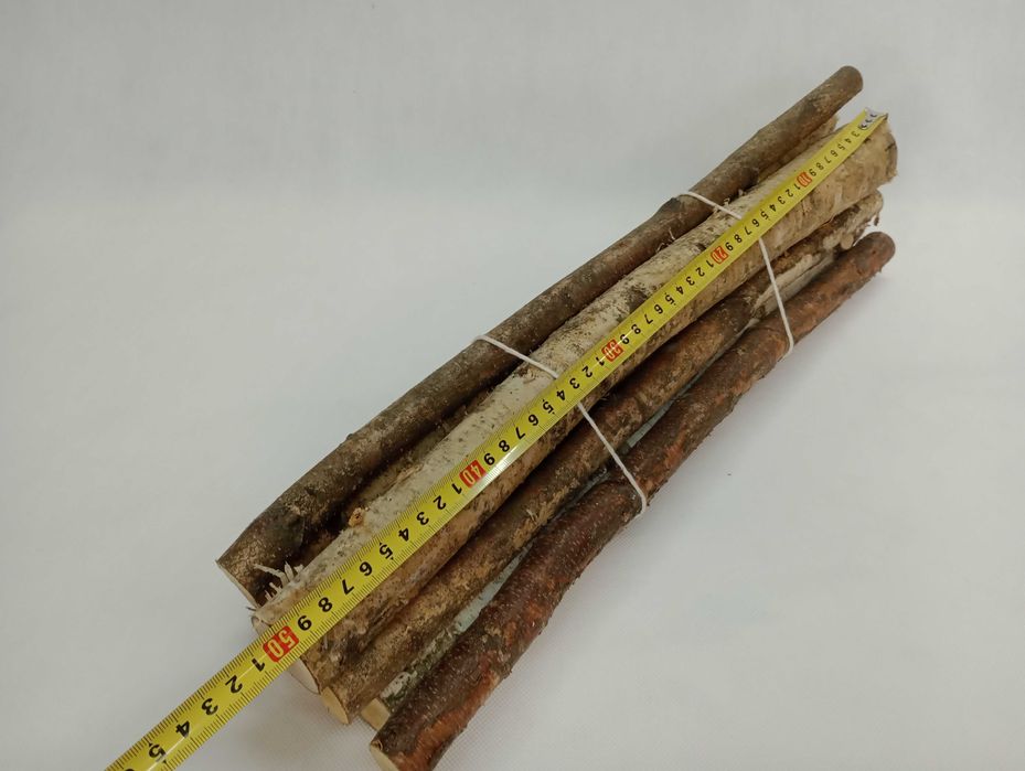 Patyczki, kołki brzozowe 10 sztuk DŁ 50 CM, 1-5 CM