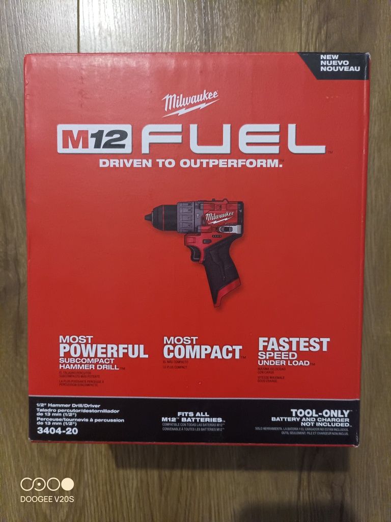 Milwaukee 3404-20 3401-20 m12 Fuel компактні шуруповерти