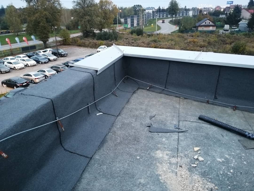 DACH PŁASKI PAPA Dachy płaskie tarasy izolacje z papy DACH PŁASKI