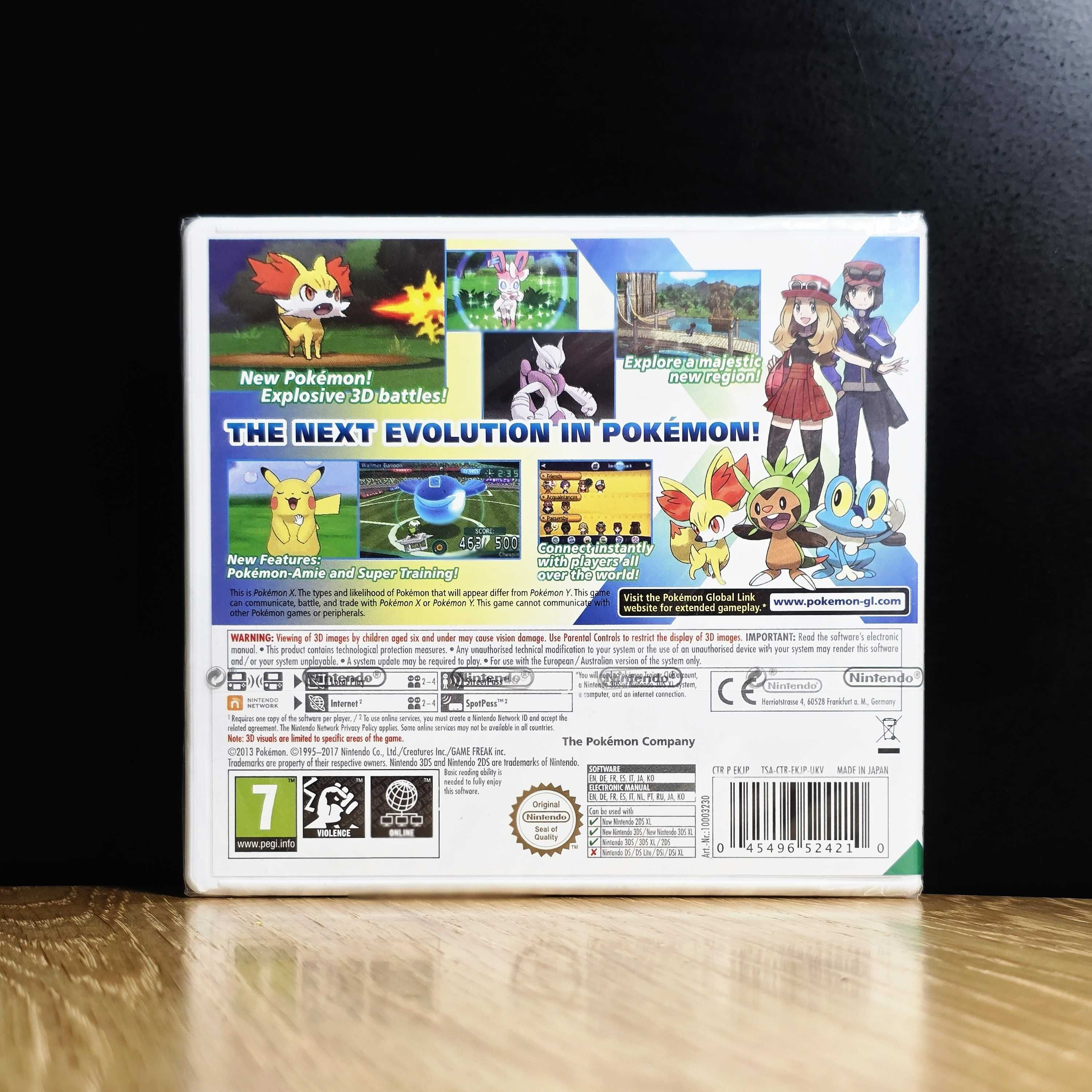 Oryginał Pokemon X nowa w folii kolekcjonerska nintendo 3ds
