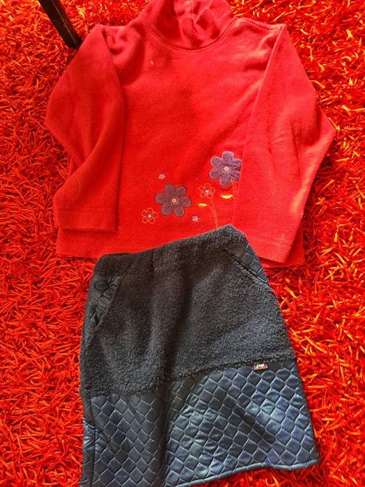 Bardzo duży zestaw paka ubrań jesienno zimowych