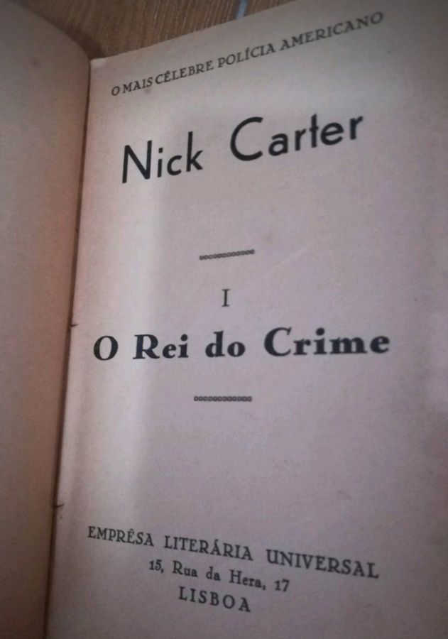 Nick Carter (conjunto de 4 livros antigos)