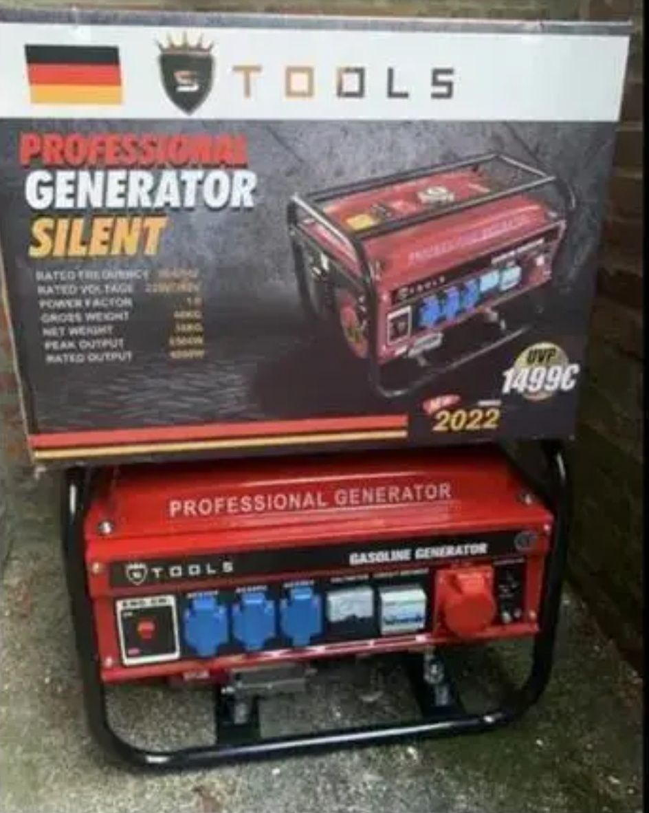 Professional generator silent s-tools dw8500w, 4.5kv Есть в наличии
