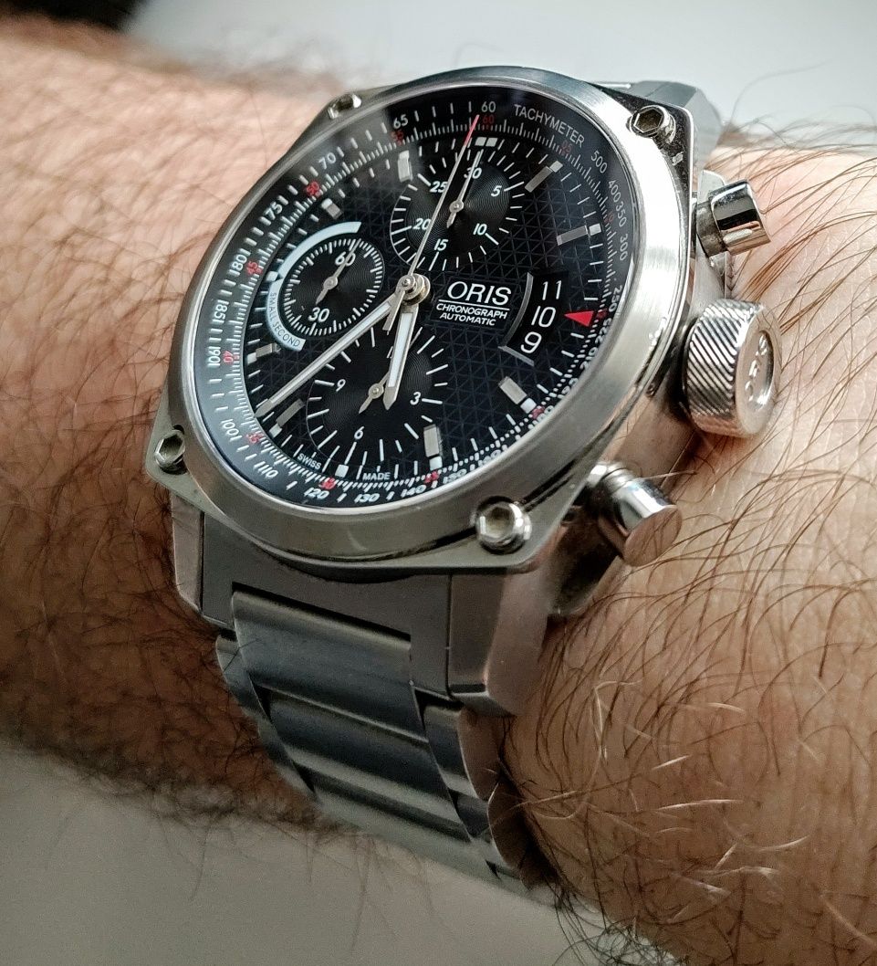 Zegarek męski Swiss Made Pilot Oris BC4 Chrono Automatic Komplet