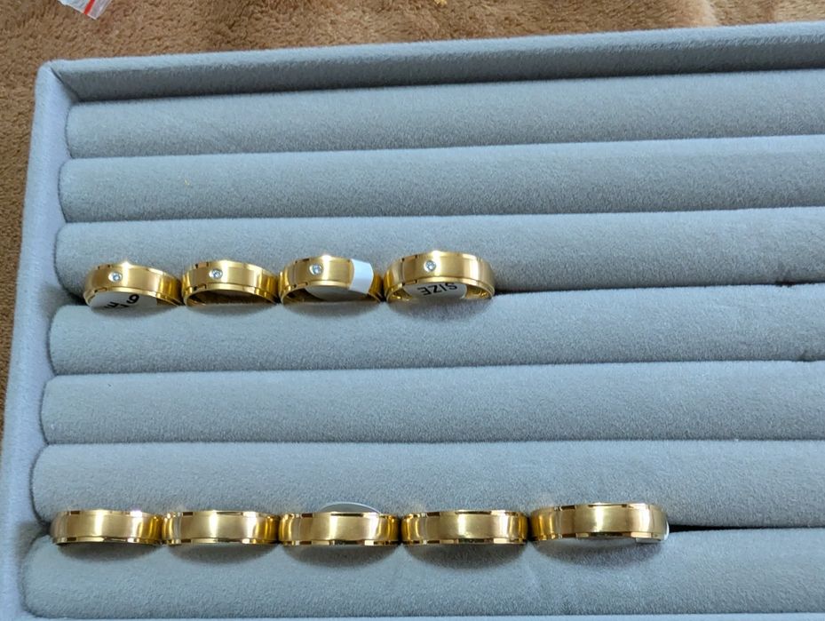 Alianças 6mm ouro lâminado