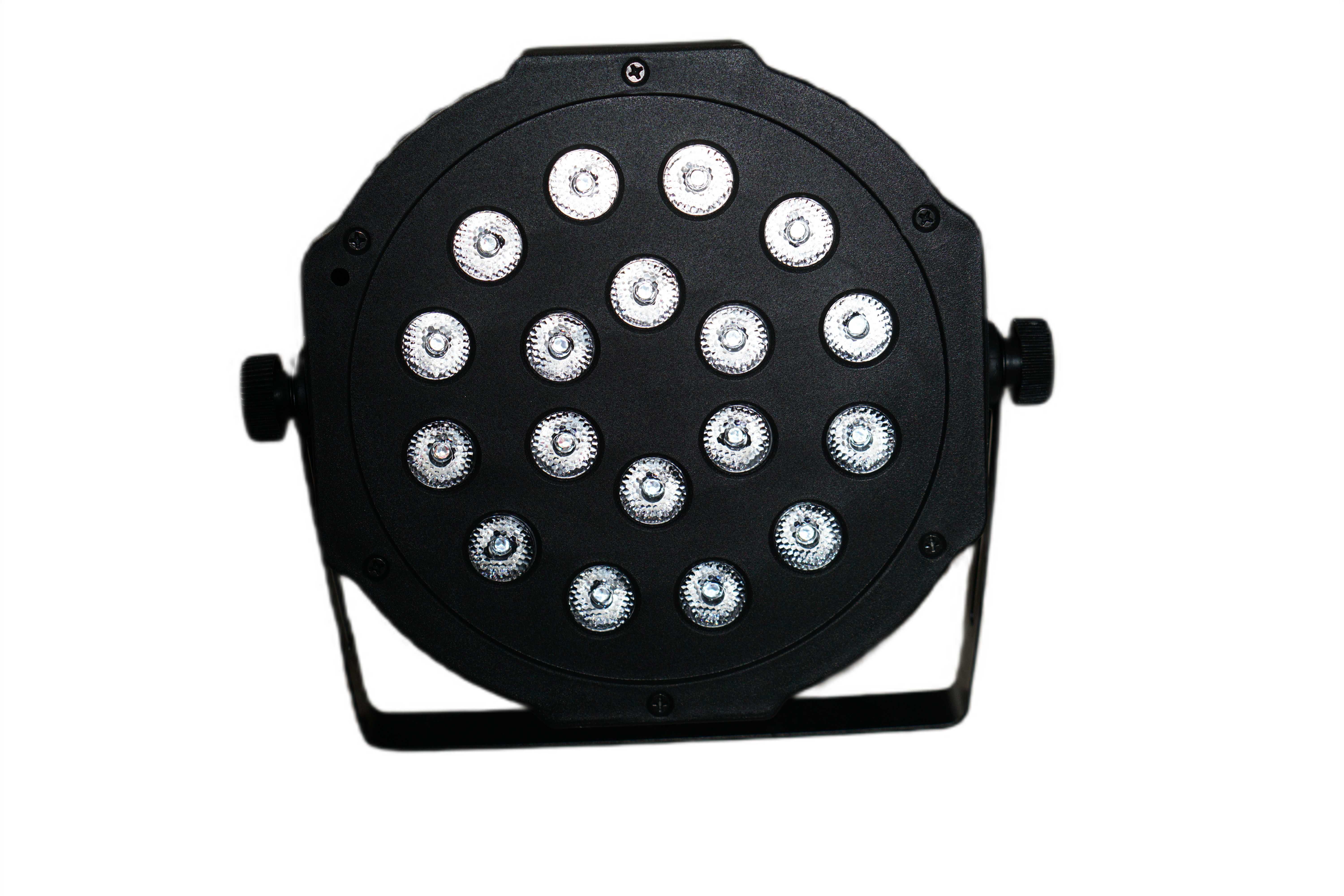 Reflektor LED Kolorofon 18x3W 3in1 światła AUTO SOUND DMX512 DJ BAR