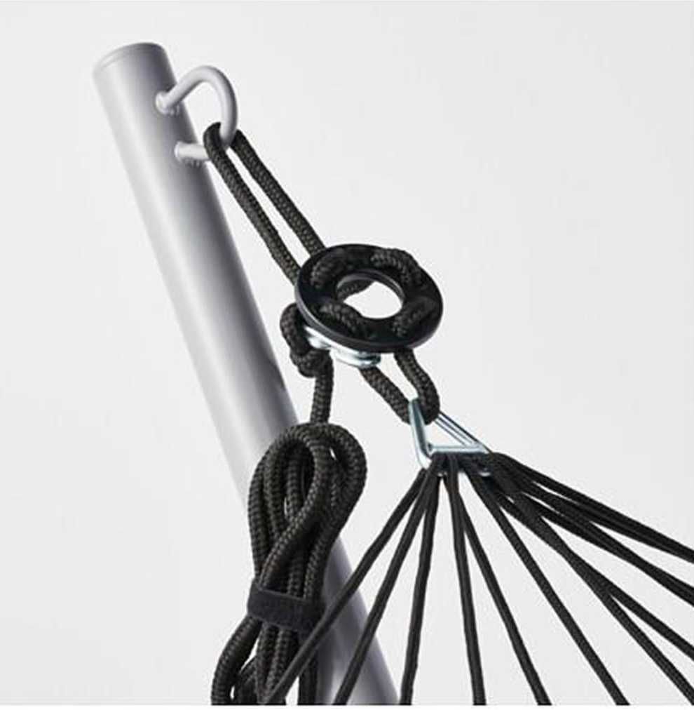 Conjunto rede e suporte Ikea – ideal para jardim/varanda
