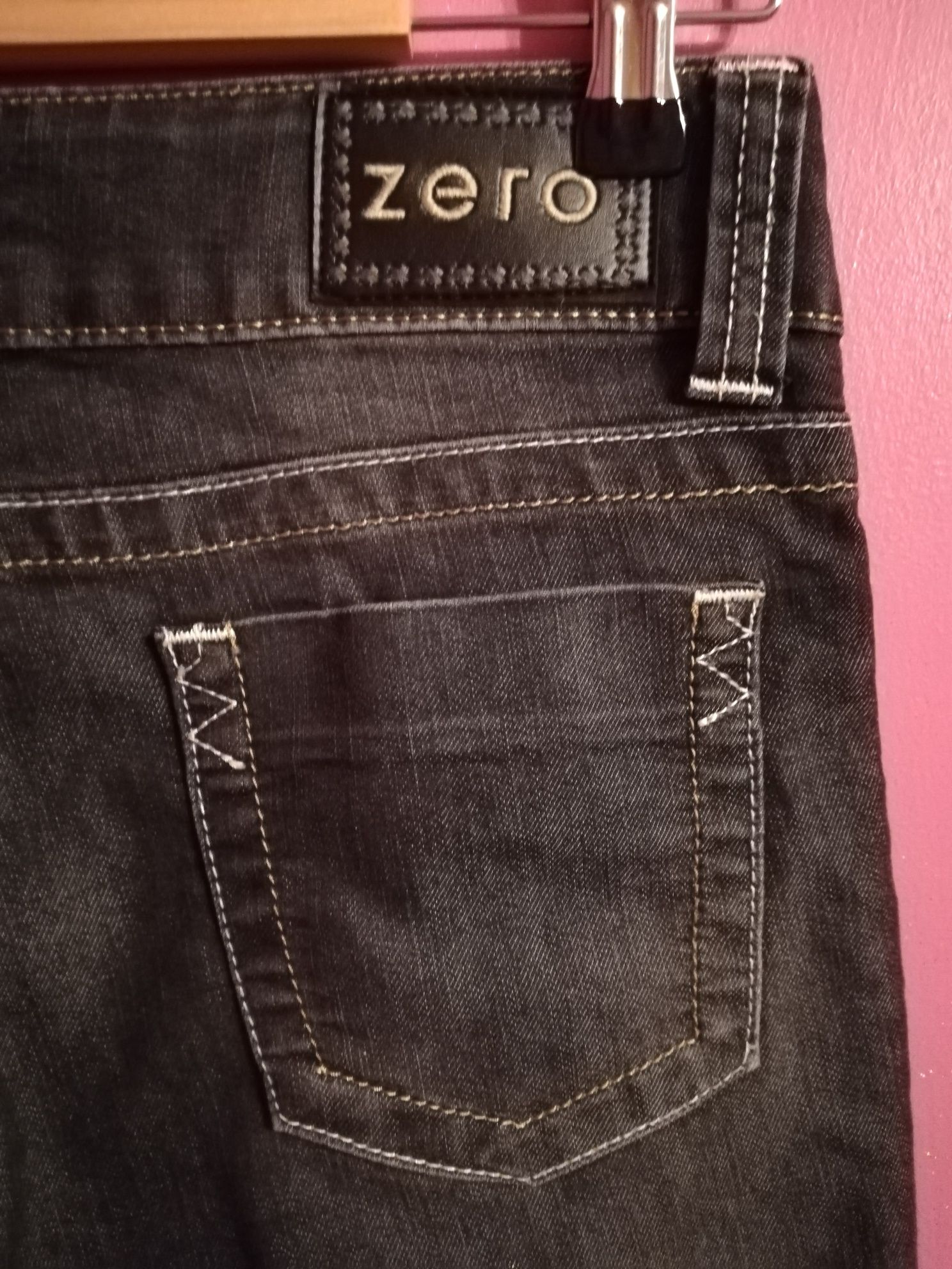 Spodnie damskie XS/34 regular ZERO czarne jeans