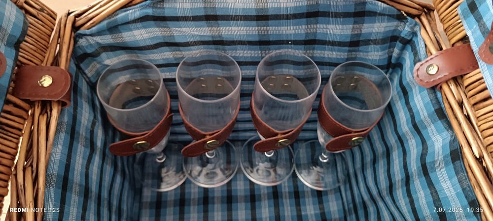 Wiklinowy kosz piknikowy SUMMERTIME 4 os