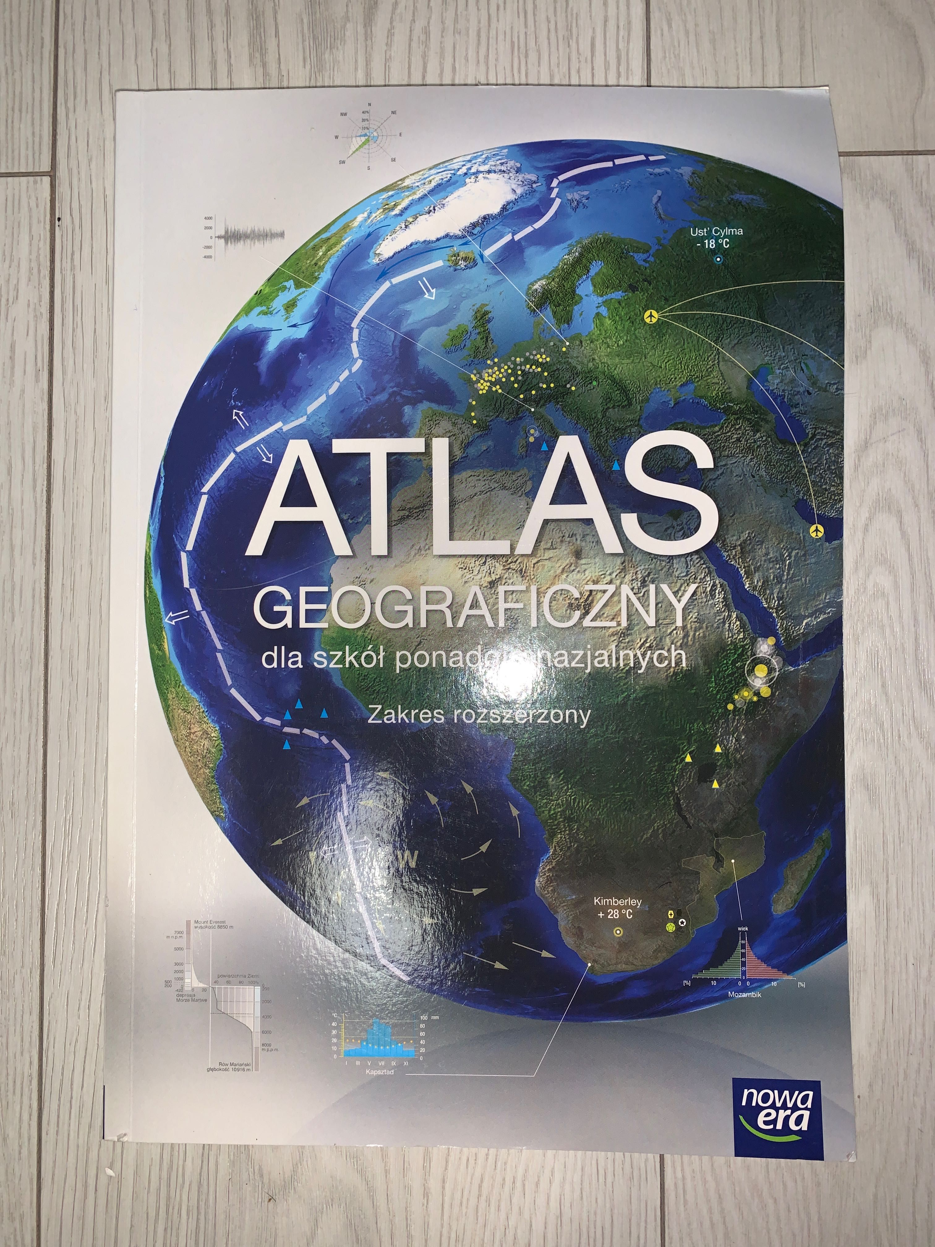 Atlas geograficzny Nowa Era zakres rozszerzony