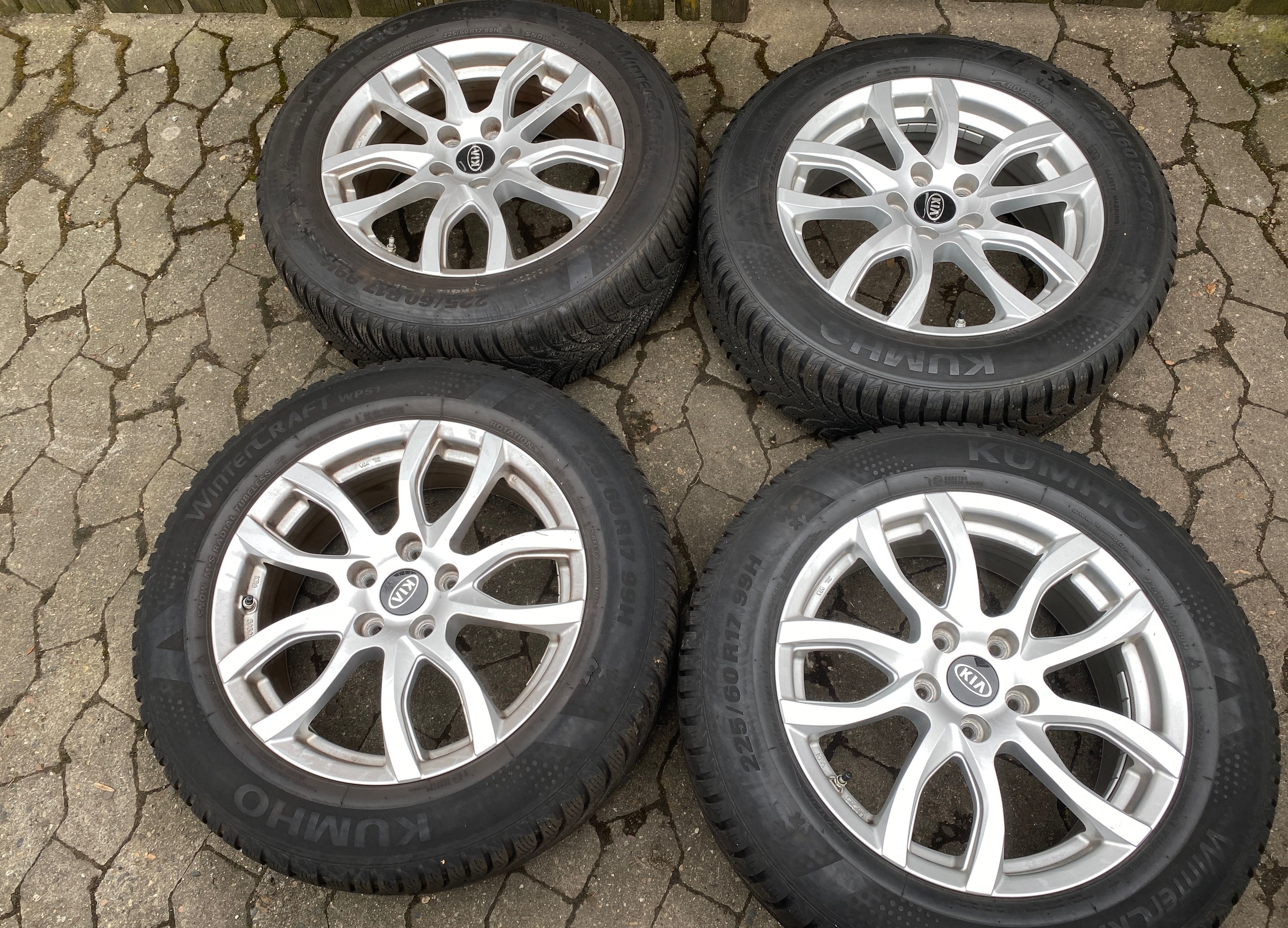 Koła aluminiowe KIA Hyundai 5x114,3 ET47 7,0x17” opony zima idealne