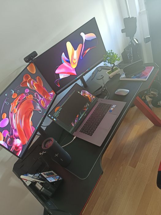 2 MONITORES AJUSTAVEIS + ADAPTADOR DUPLO HDMI