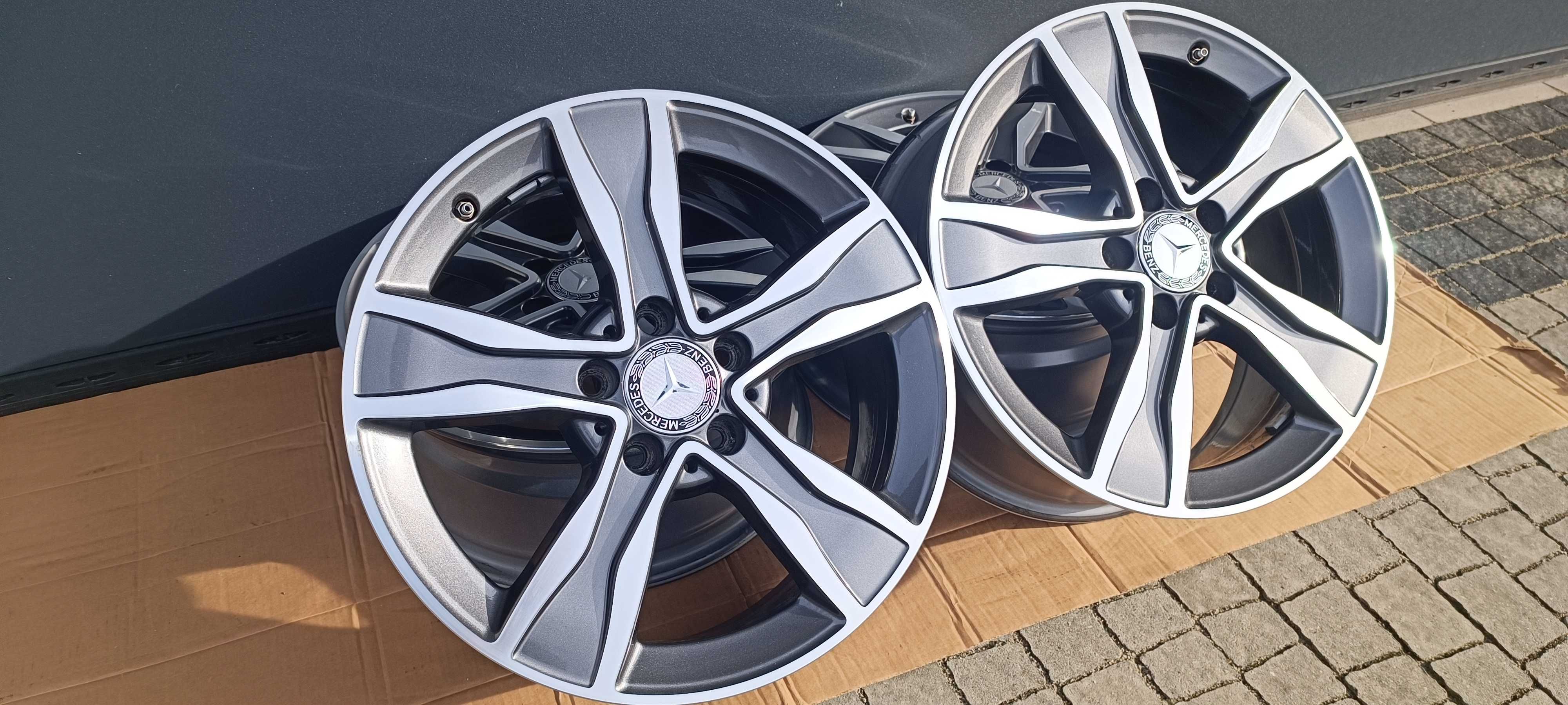 4× alufelgi 17" 5x112 Oryginał Mercedes  Czujniki TPMS