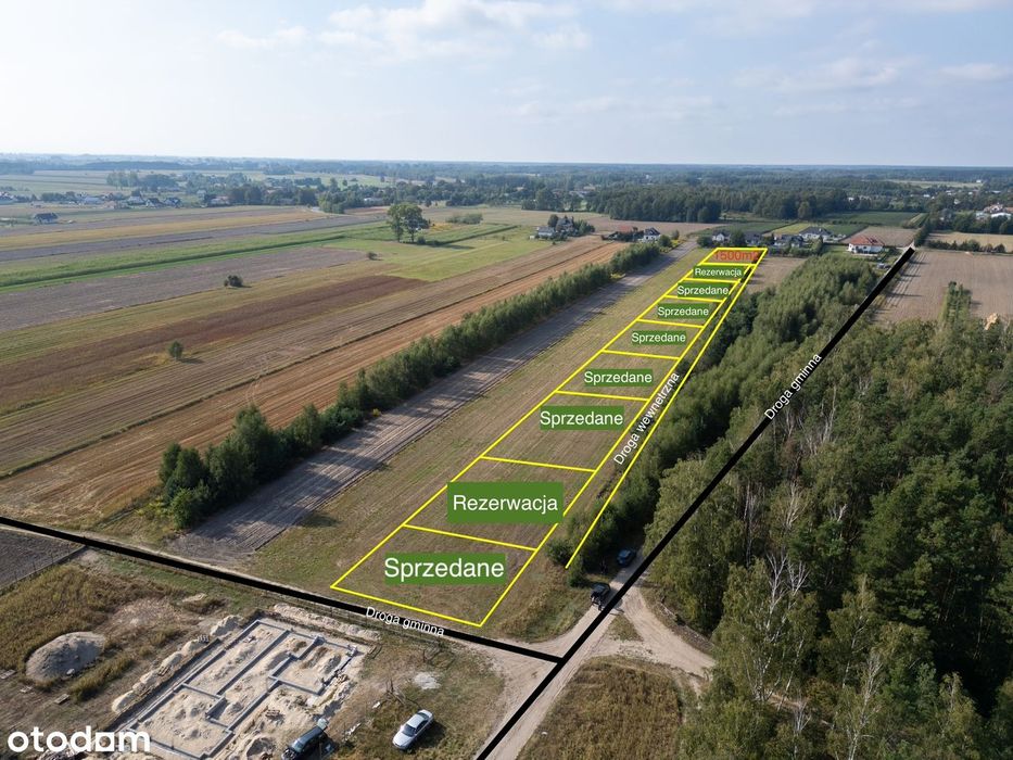 BEZPOŚREDNIO Olszanka działki budowlne od 115 tyś. / 23.5m szerokości