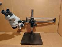 Mikroskop Stereo Zoom 7x-45x AmScope SM-4B boom statyw stereoskopowy
