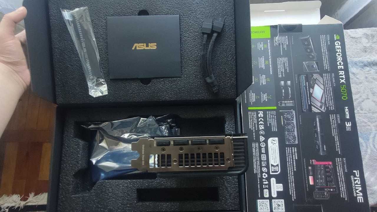 RTX 5070 Asus ≈ як 4070 ti/RX 9700, в ігровий ПК з ryzen/intel 5/7/9