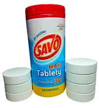 Chlor tabletki do basenu spa jacuzzi Savo 2,8 kg zapas na 3 miesiące