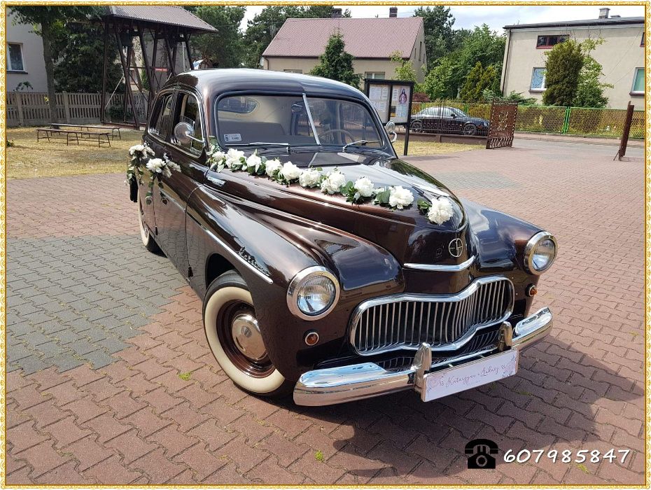 Warszawa M20 - Zabytkowe auto do ślubu/samochód do ślubu/wesele