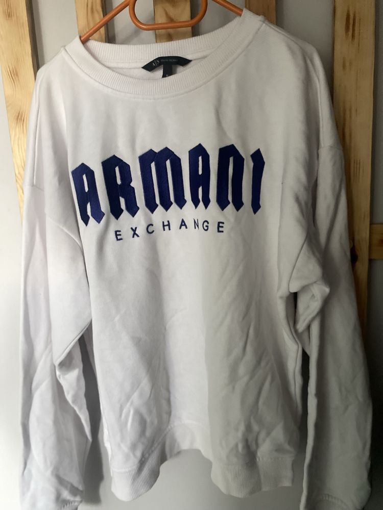 Armani Nowa bluza niebieski napis