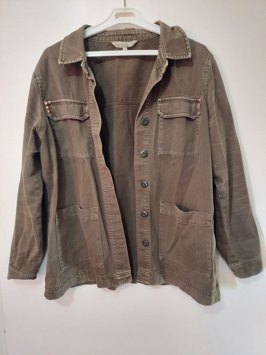 Kurtka/narzutka zielona khaki F&F rozmiar EU 44 plus size
