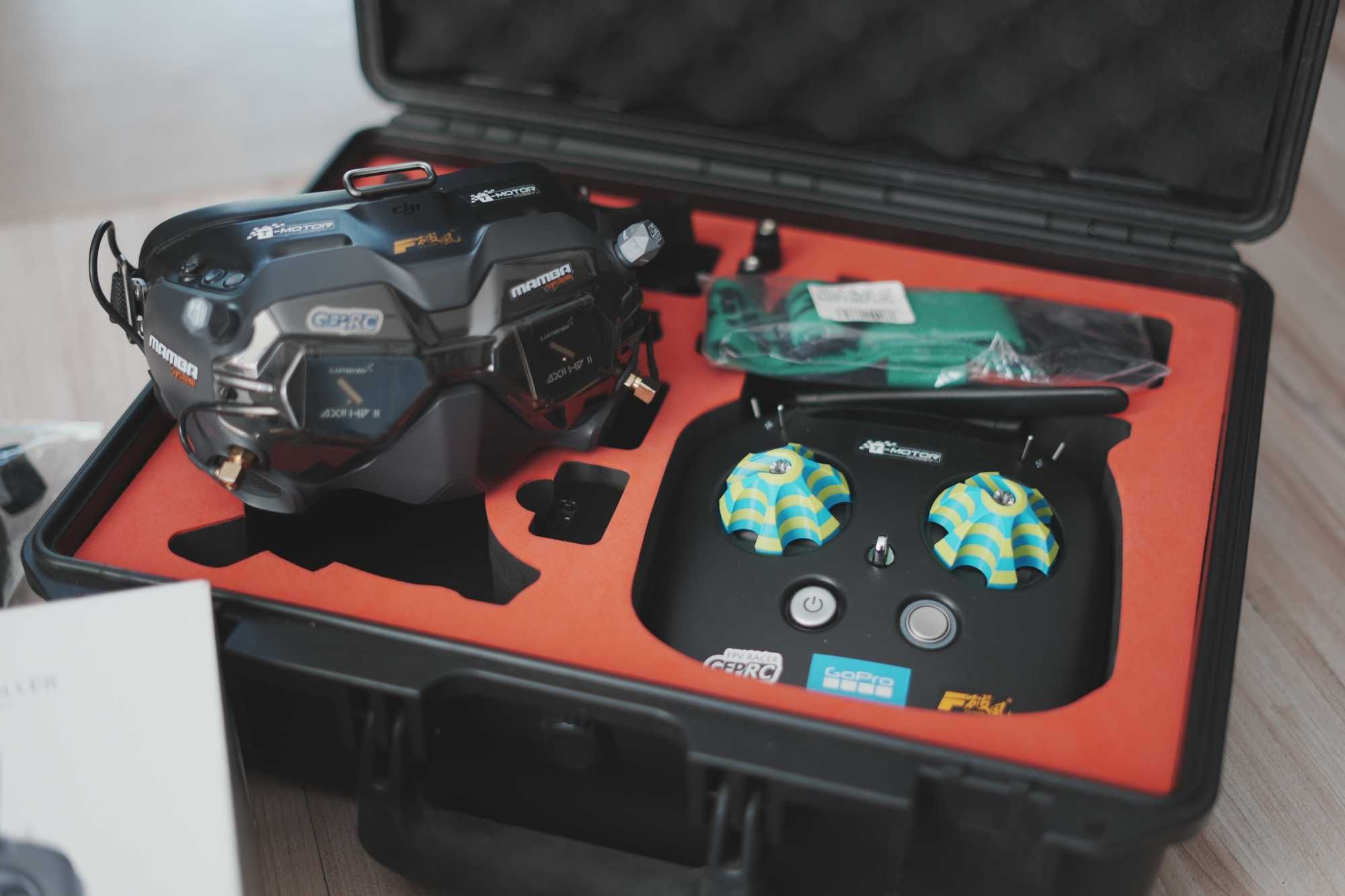 DJI Goggles V2, Lumenier AXII HD2, FPV Controller V1, walizka, pasek