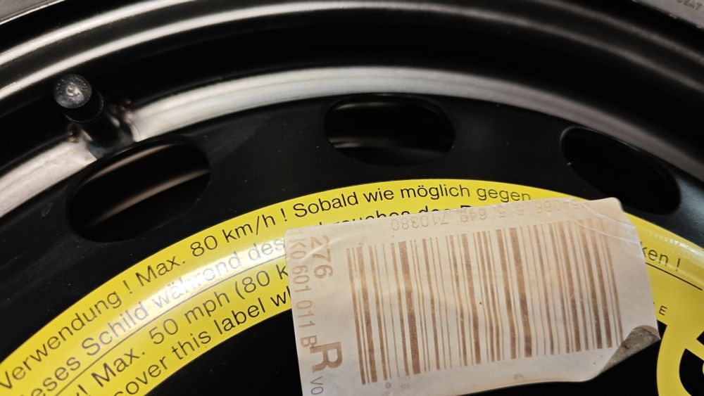 Koło dojazdowe VW golf Audi A3 5x112