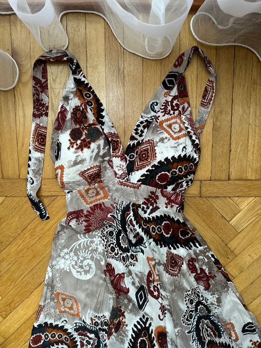 Довгий сарафан літня довга сукня розмір М-Л платье сарафан макси