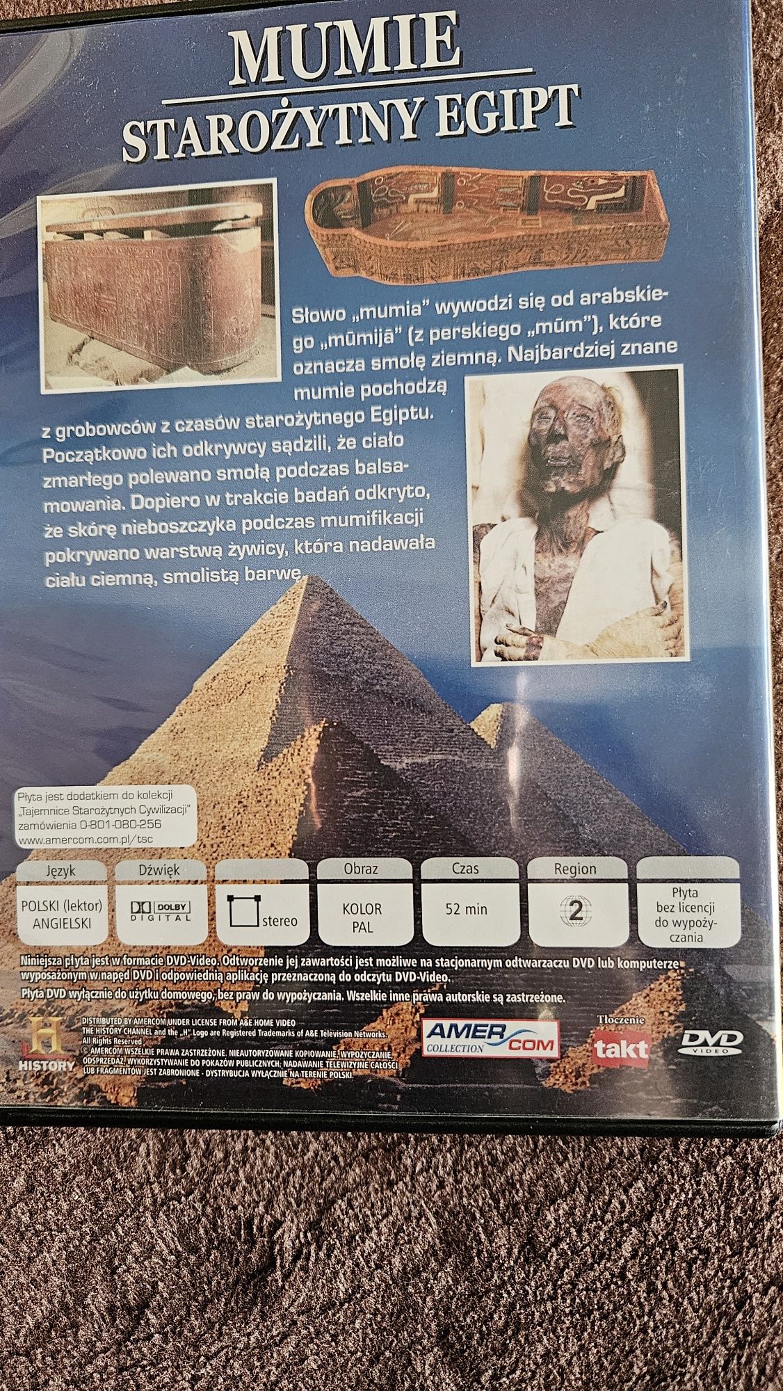 Mumie starożytny Egipt DVD film