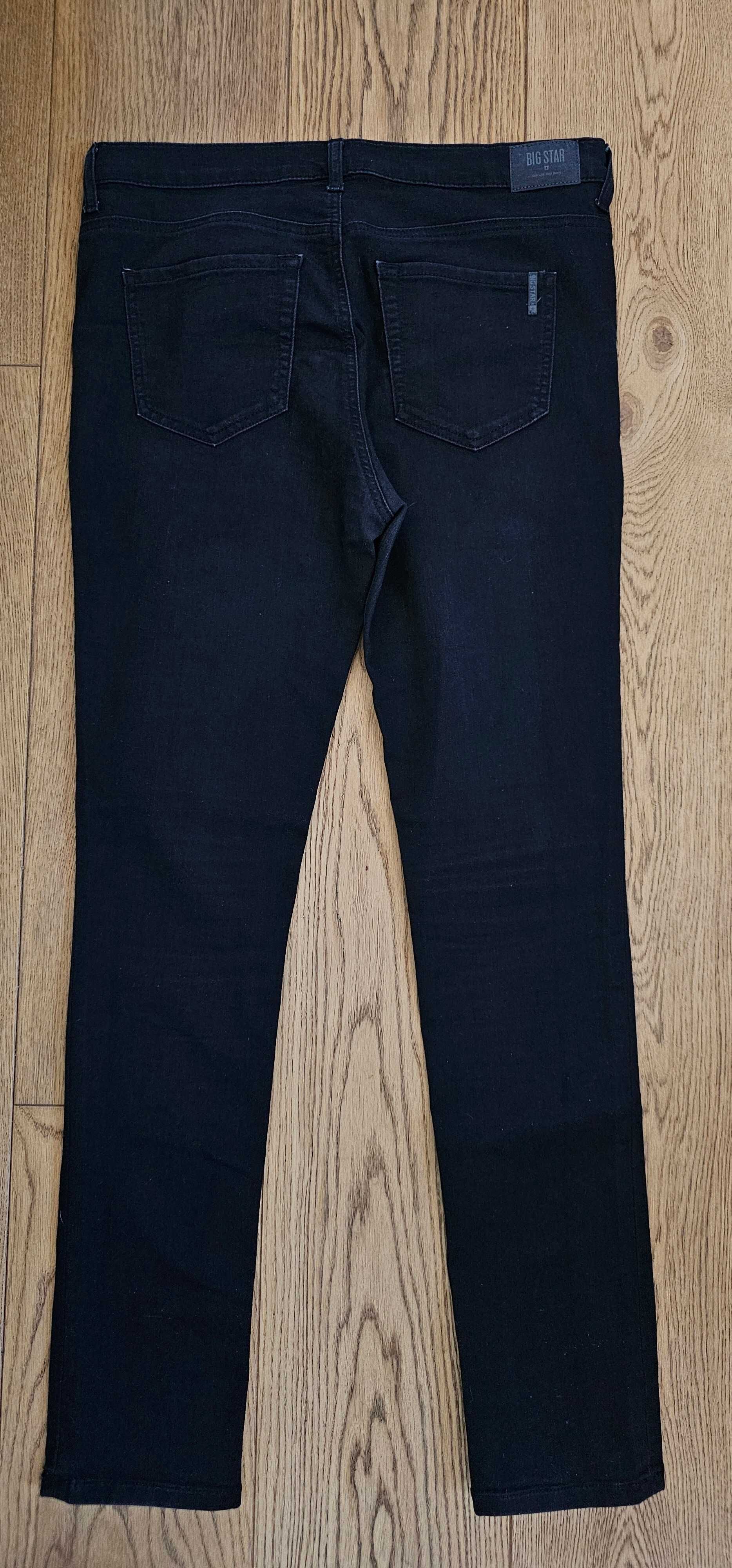 BIG STAR spodnie jeansowe czarne FIT SKINNY LEG TAPERED W33 L32