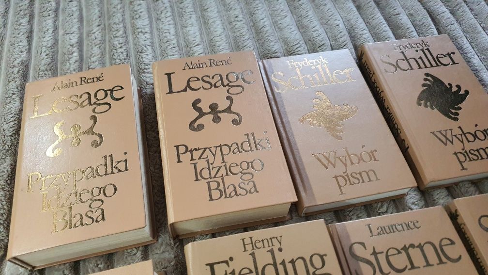 Książki Zestaw 10szt. Super stan! Sterne, Schiller, Lesage, Fielding