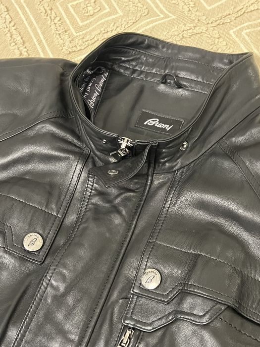 Кожана куртка Brioni 5xl