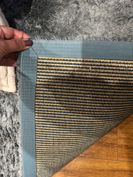 Carpete pêlo médio azul petroleo