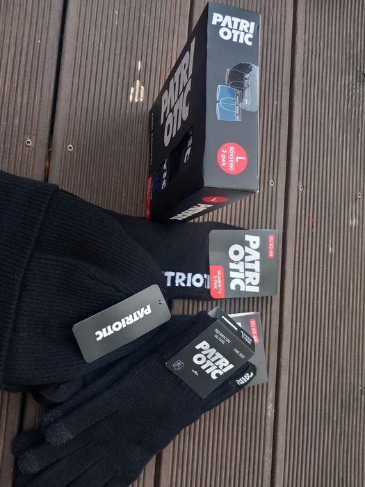 Patriotic Bokserki Skarpety Czapka Rękawice L